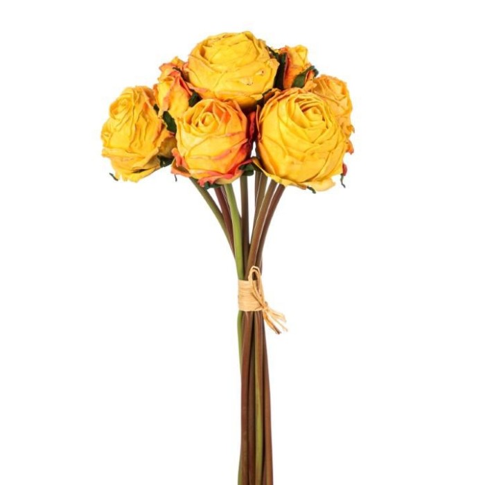 BOUQUET ROSE CM.40 YELLOW